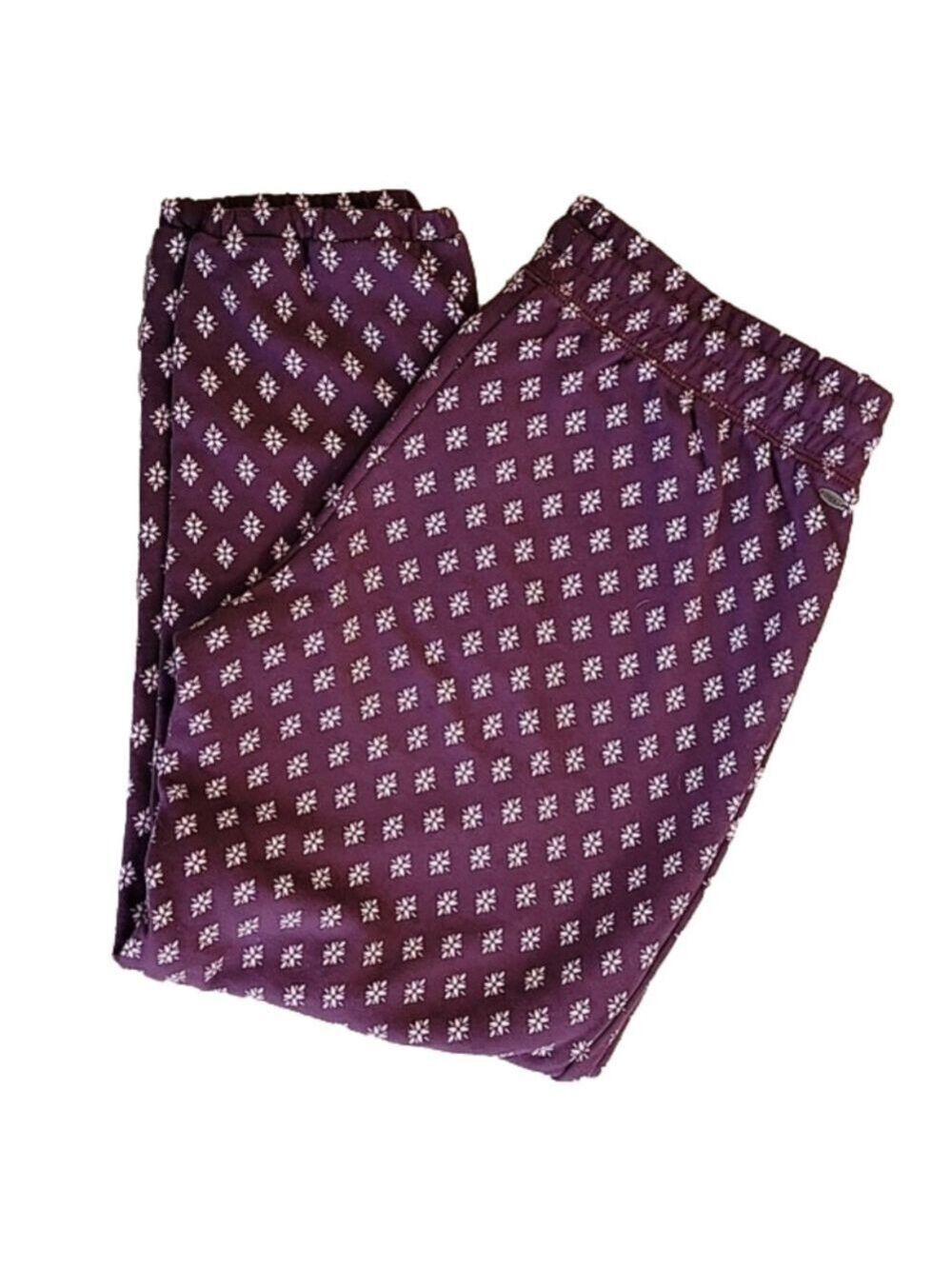 O'Neill Printed Burgandy Joggers Size Large EUC